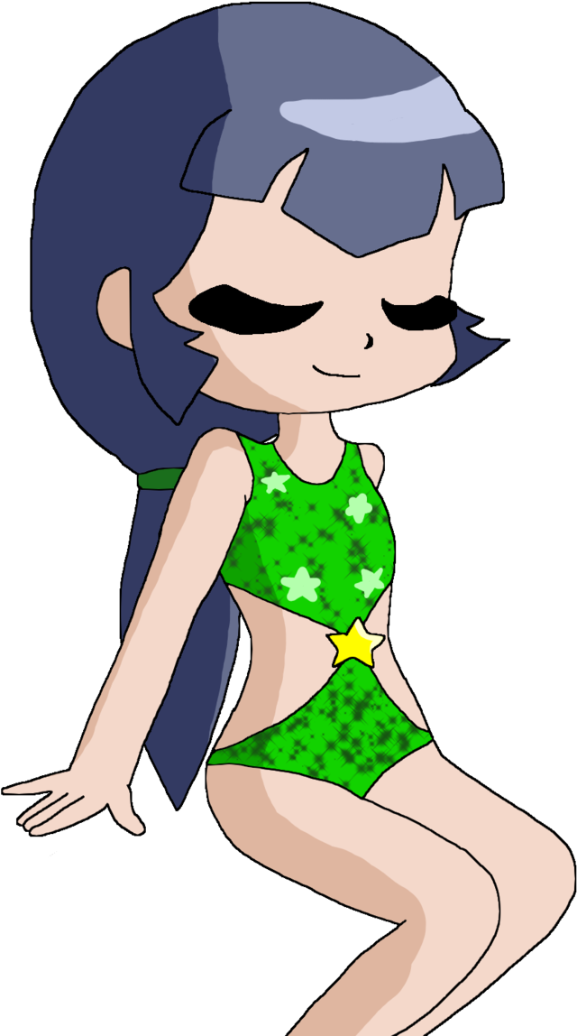 Ppgz Kaoru-buttercup Sparkle Swimsuit Png By Diamondthevocalo - Powerpuff Girls Z Buttercup Krii Zeii (1600x1205)