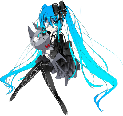 Render Hatsune Miku Clipart - Hatsune Miku Clipart (400x377)