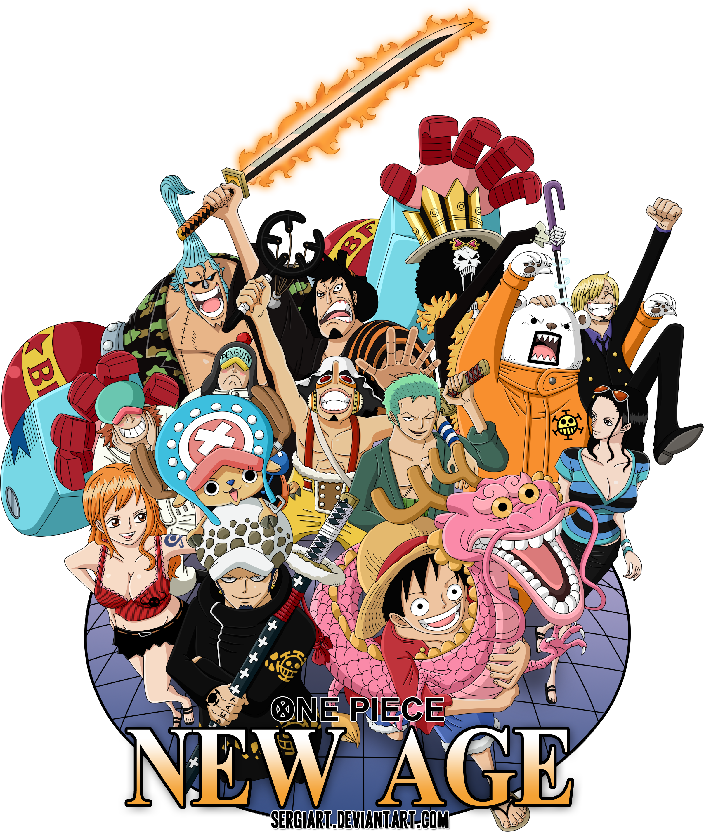 New Age By Sergiart - One Piece New Crew Member 2017 (2410x2849)