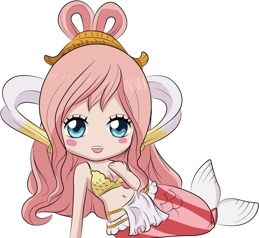 One Piece Shirahoshi Chibi Color By Aquamimi123 - One Piece Shirahoshi Chibi (948x809)
