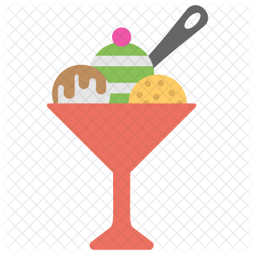 Three Scoop Ice Cream Sundae Icon Royalty-free Stock - Ice Cream (512x512)