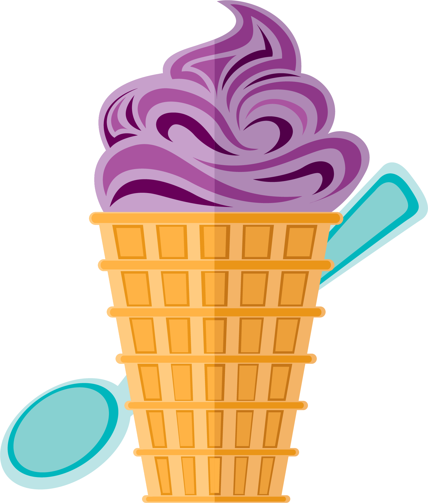 Ice Cream Cone Italian Ice Italian Cuisine - Ice Cream (1501x1764)