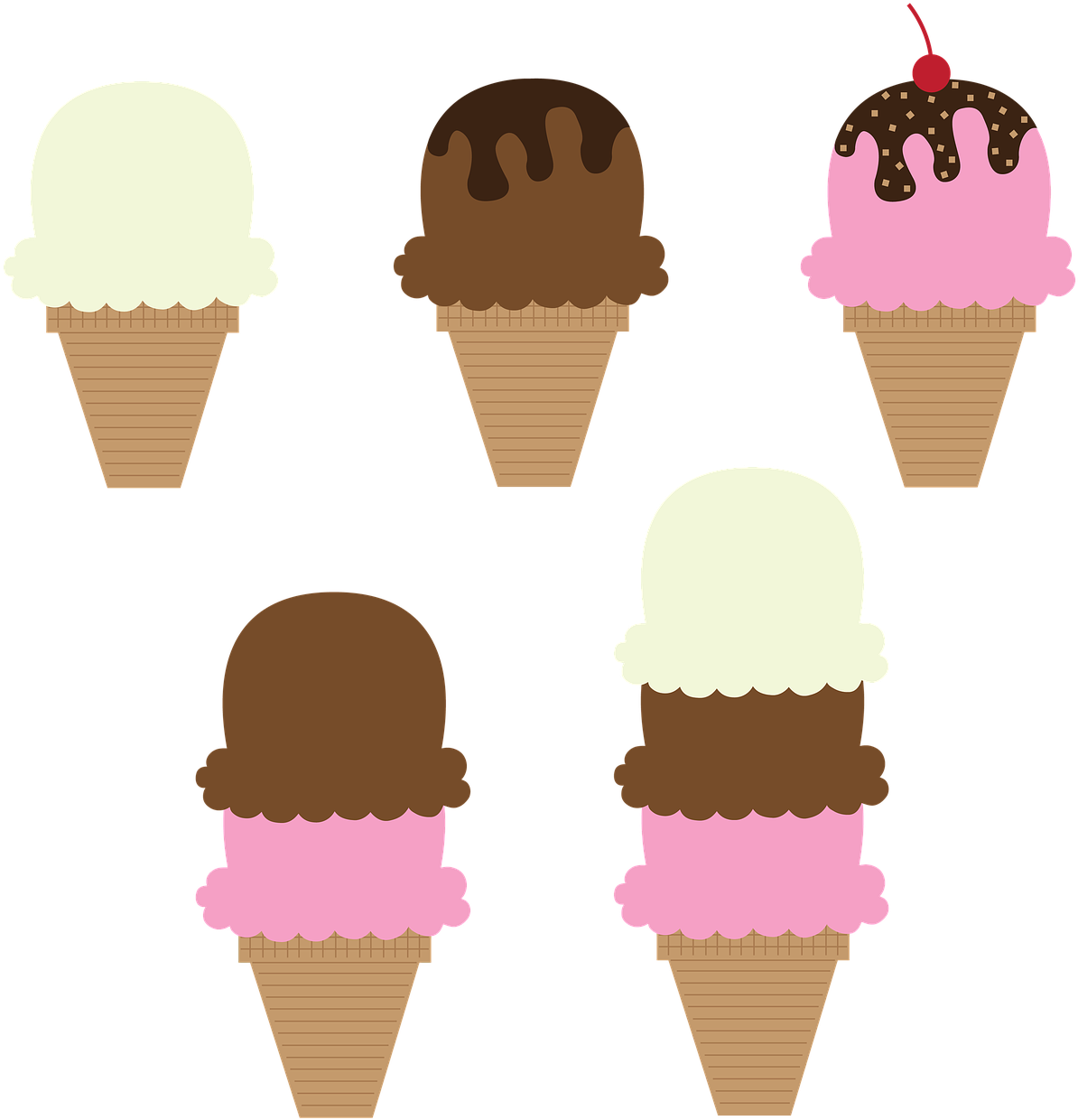 Ice Cream Cones Gelato Frozen Custard - Ice Cream Cones Gelato Frozen Custard (1280x1280)