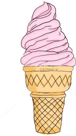 Omg Cathealy Tumblredit Png Overlays Transparent - Ice Cream Tumblr Stickers (500x704)