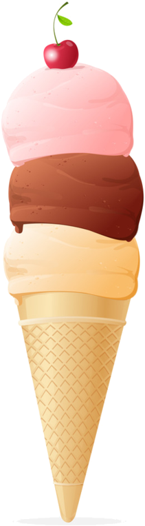 Ice Cream Cone - Cono Helado Vector (474x800)
