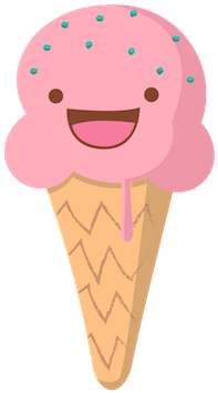 Copyright 2017 Ice Cream Flip Llc - Smiling Ice Cream Png (400x400)