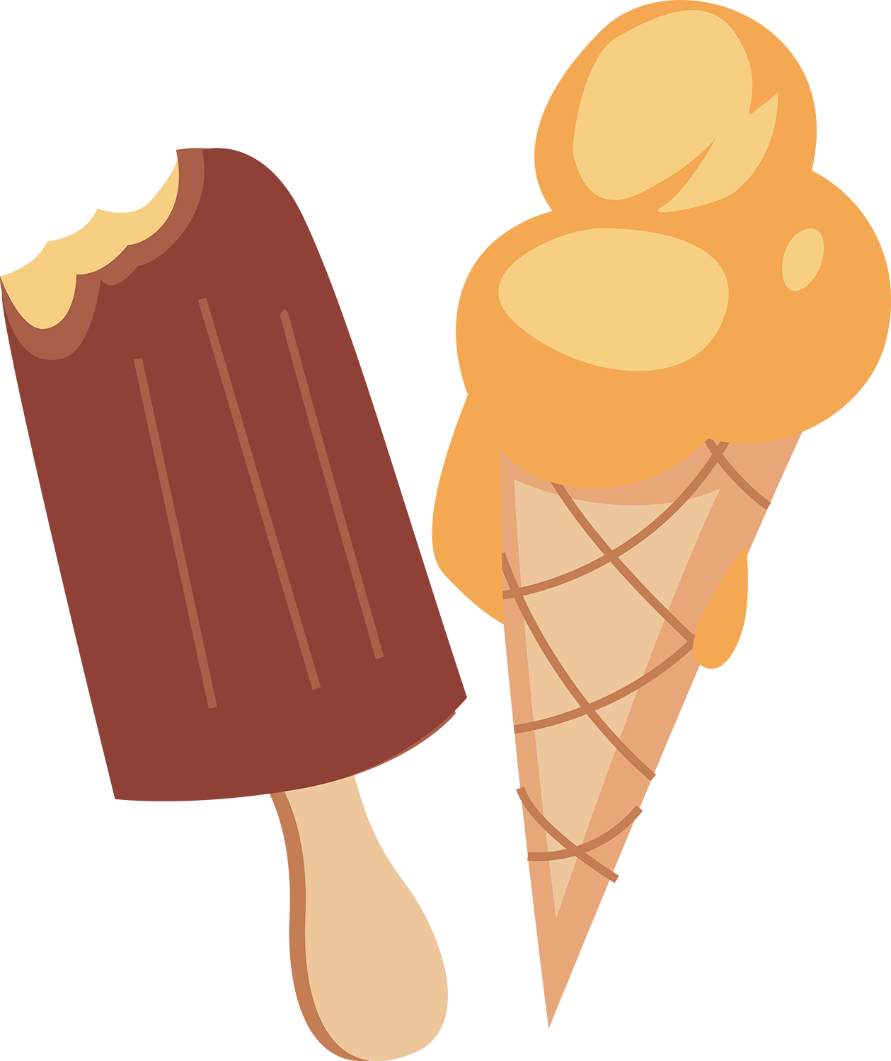 雪糕冰棒卡通手绘装饰元素 - Ice Pop (1259x1500)