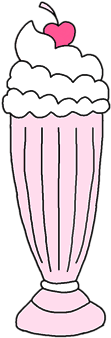28 Collection Of Ice Cream Heart Drawing - Milkshake Cute Drawing (500x500)