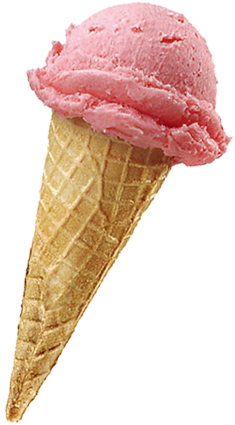 Neapolitan Ice Cream Sorbet Ice Cream Cone Strawberry - Strawberry Icecream Cone (500x500)