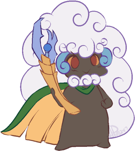 Cute Little Ball Of Mischief - Whimsicott (500x555)