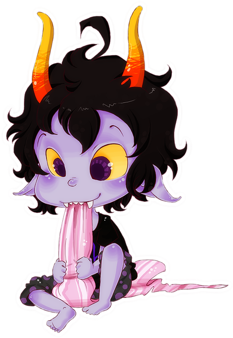 Mischief By Chibigaby - Homestuck Baby Gamzee (544x708)