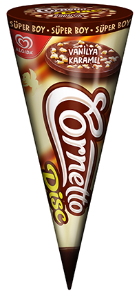 Cornetto Disc Vanilla Caramel Ice Cream 160ml - Cornetto (900x962)