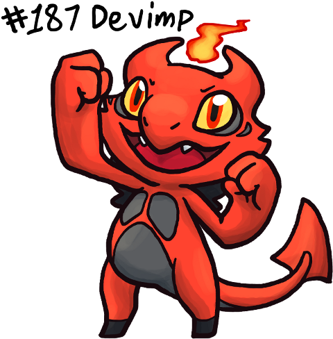 A Pokémon That Is Said To Come From A Separate Plane - Pokemon Uranium Devimp (500x500)