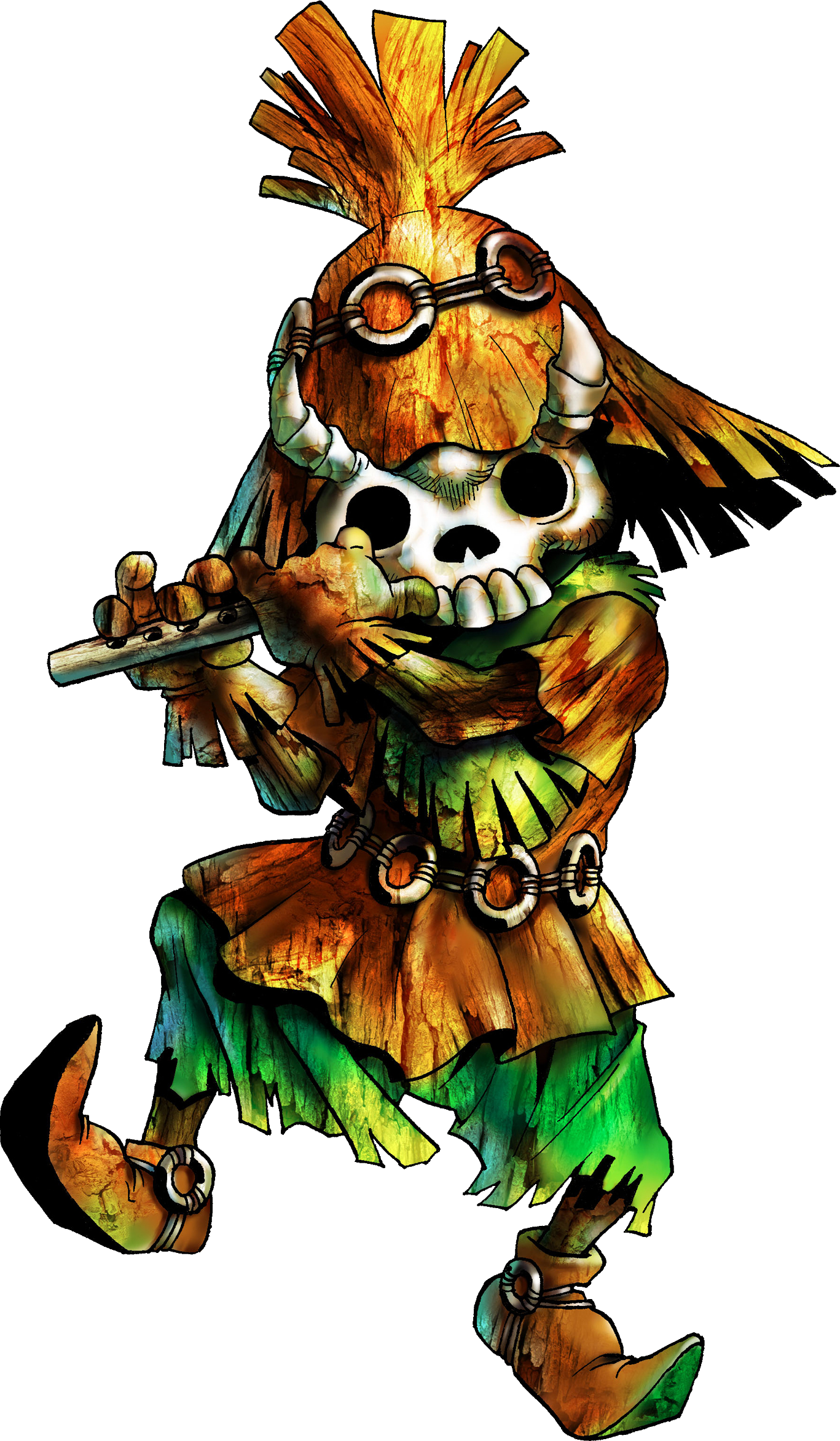 Artwork Of The Skull Kid From Ocarina Of Time, With - Artwork Of The Skull Kid From Ocarina Of Time, With (1367x2345)