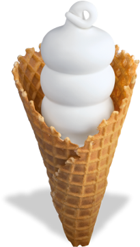 Waffle Cone - Dairy Queen Waffle Cone (400x360)