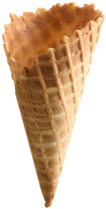 Empty Ice Cream Cone Isolated - Ice Cream Cone (312x550)