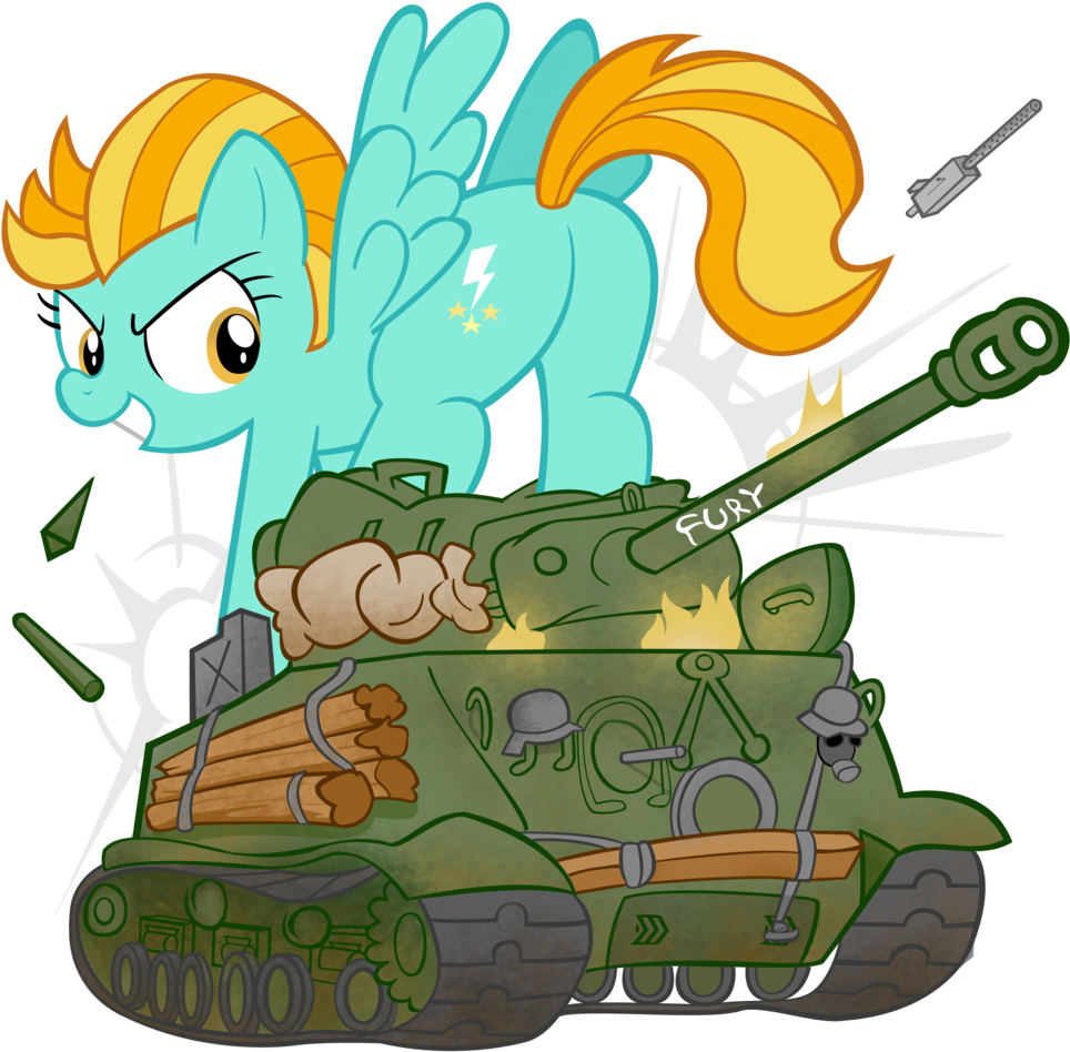 Lightning Dust Vs Sherman Tank By Waffengrunt - Mlp Tank Ww2 (2600x2700)