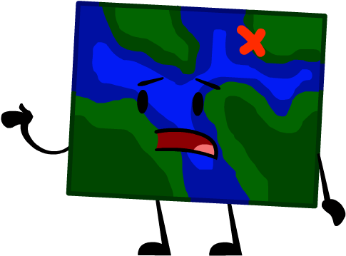 Acwagt Map Pose - Battle For Dream Island Map (498x363)