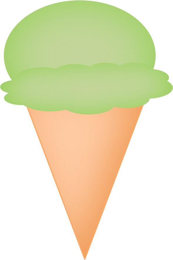 Mint Ice Cream Body - Ice Cream Cone (588x883)