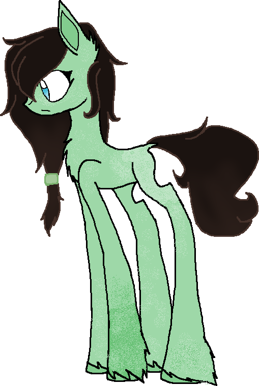Mint Chocolate Themed Pony Adoptable By Zashachan - Cartoon (509x758)