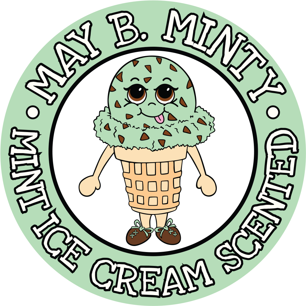Mint Choco Ice Cream Whiffer Stickers Scratch & Sniff - Scratch And Sniff (1024x1022)