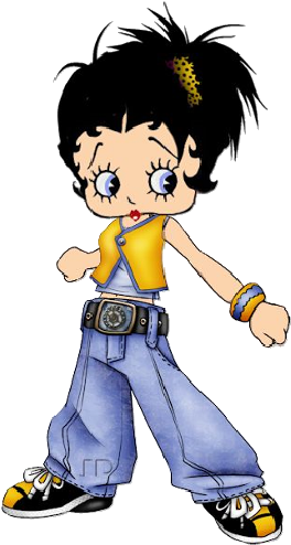 Cute Baby Betty Boop Wearing Denims - Betty Boop (500x500)