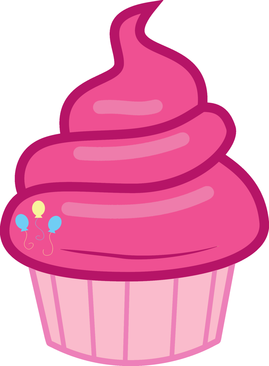 Cupcake Vector - Шаблон Мороженого (1024x1394)