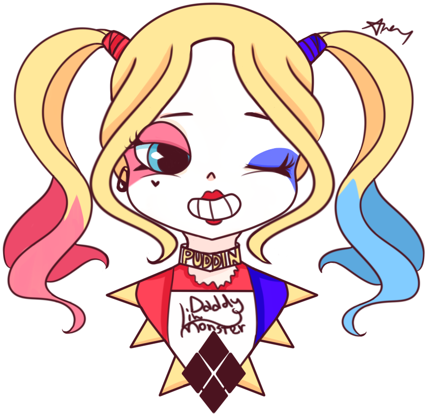 #harleyquinn #harlquinnfanart #cartoon #batman #batmanharley - Gangsta (907x885)