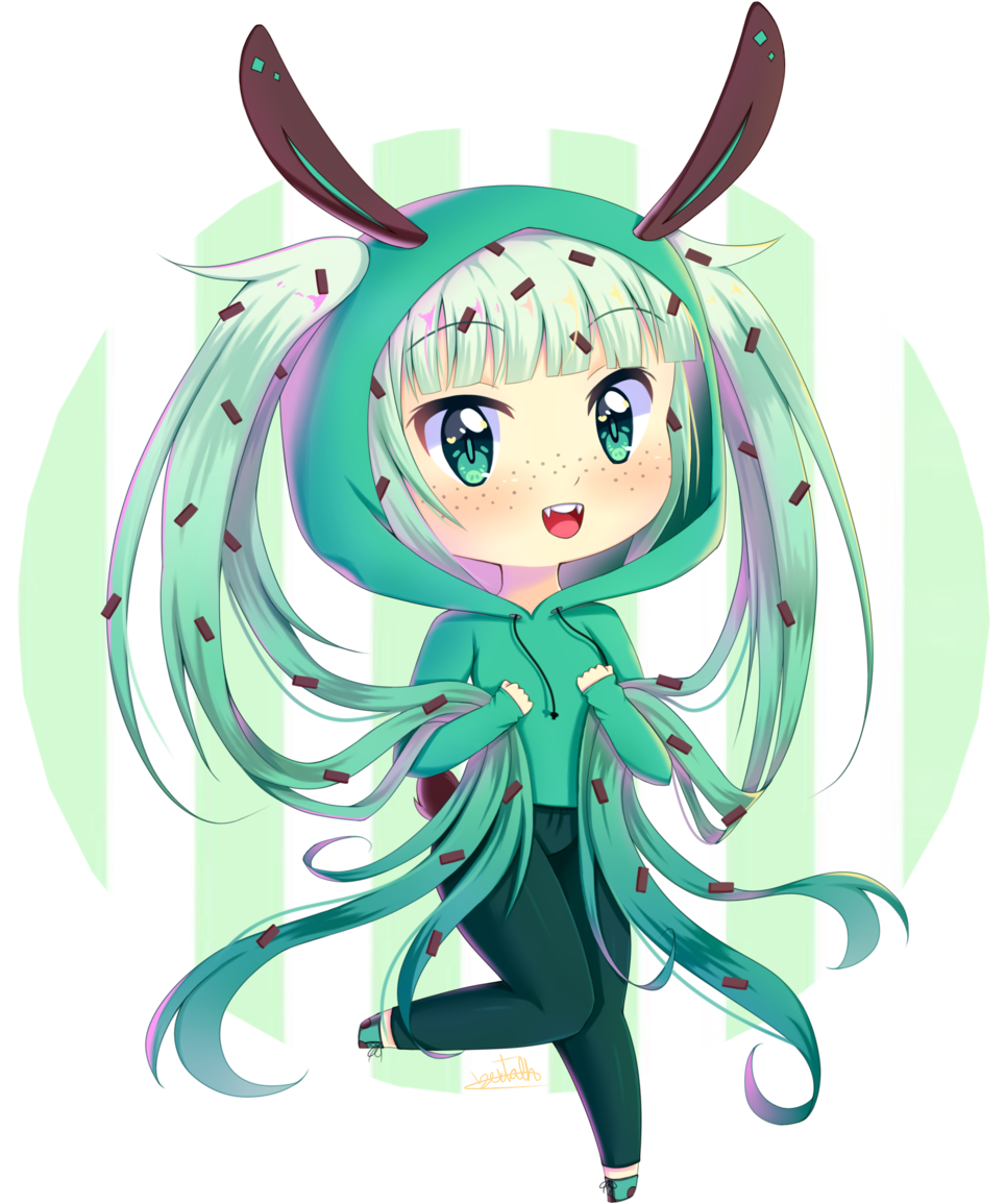 Mint Chocolate Flavour By Bertalh Mint Chocolate Flavour - Cartoon (1024x1187)