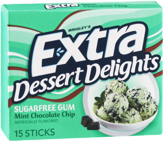 Wrigley's Extra Dessert Delights Mint Chocolate Chip - Extra Mint Chocolate Chip Gum (600x600)