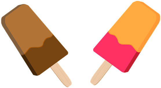 Ice Cream, Sweets, Dessert, Of The Blank - Ice Lolly Clipart (665x340)