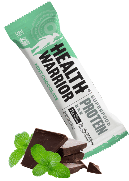 Mint Chocolate Superfood Protein Bars - Health Warrior - Superfood Protein Bar Lemon Goldenberry (462x600)