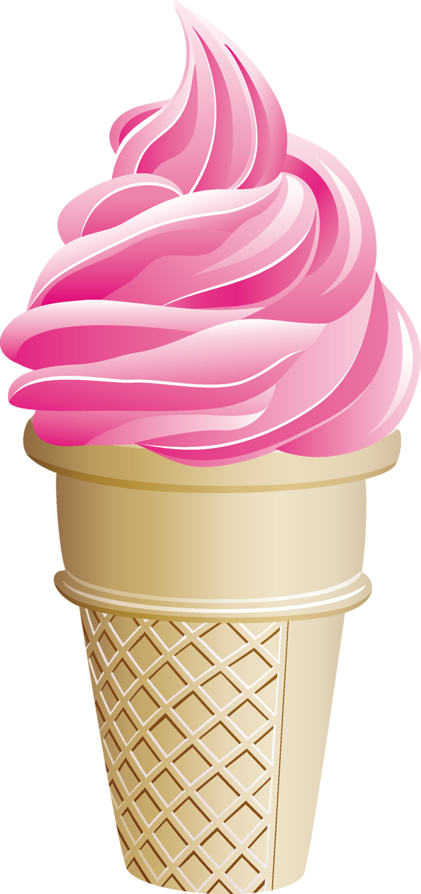 ○‿✿⁀ice Cream‿✿⁀○ - Vector Ice Cream Cone (603x1280)