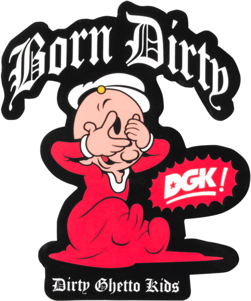 Dgk X Popeye Sweet Pea Decal - Swee Pea (600x600)
