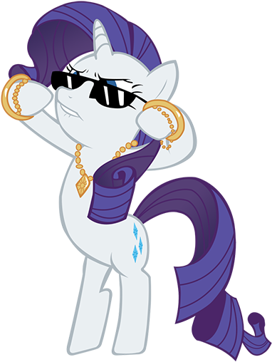 Towardz Both Gangstas N' Thugs Alike Feel Free Ta Click - Rarity My Little Pony Friendship Is Magic Cute Art (450x600)