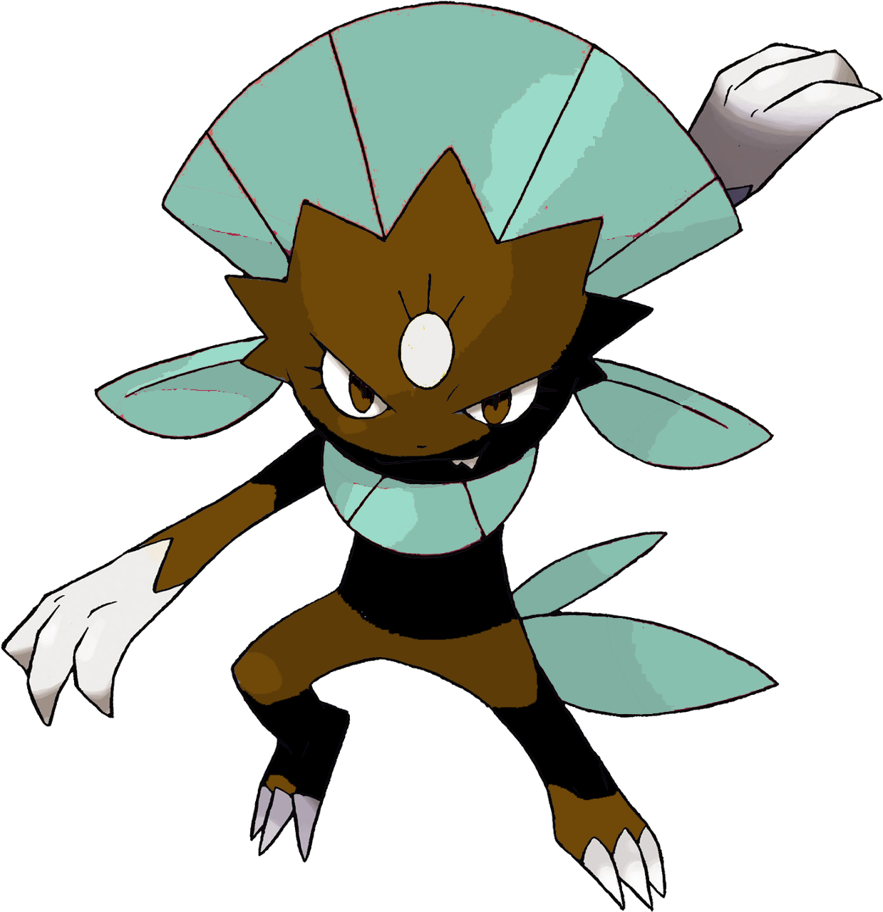 Mint Chocolate - Pokemon Gold And Silver Weavile (1280x1280)