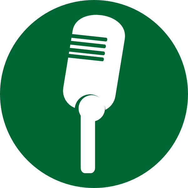 This Free Clip Arts Design Of Green Mic - Microphone Png (600x600)