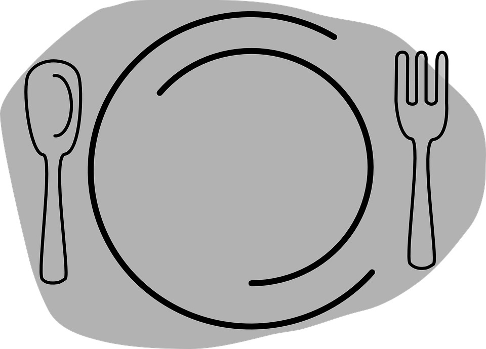 Cutlery Food Plate Knife Fork Dinner Grey - Koulutettujen Hierojien Liitto (960x690)