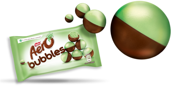 Nestle Aero Bubbles - Aero Peppermint Chocolate Bubbles Bag 36g (600x312)