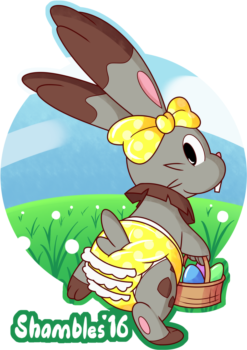 Bunnelby By The Shambles - Pokemon Mystery Dungeon Diaper (1024x1384)