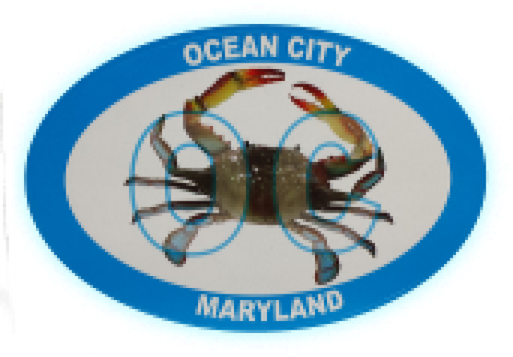 Oc Blue Crab Decal - Emblem (728x507)