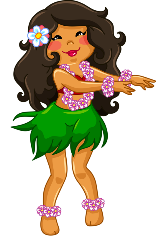 Tropical Hula Dance - Gif Animé Danse (529x800)