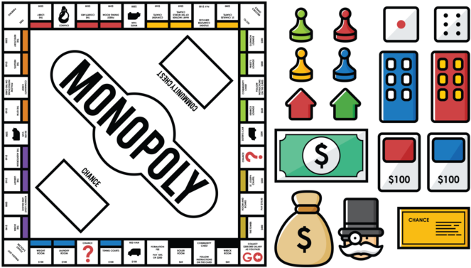 Monopoly Vectors - Blank Monopoly Board Template (700x490)