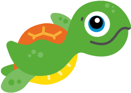 Ideal For Children With Little To No Swimming Experience, - Turtle Cartoon Swimming Png (378x378)