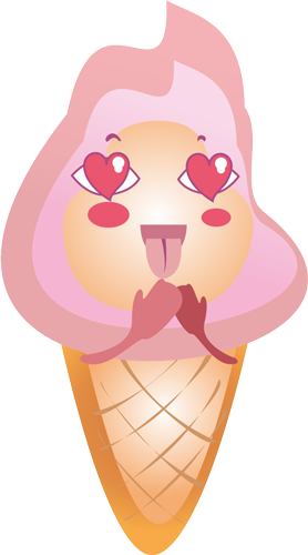 Cute Stickers Messages Sticker-10 - Ice Cream (278x500)