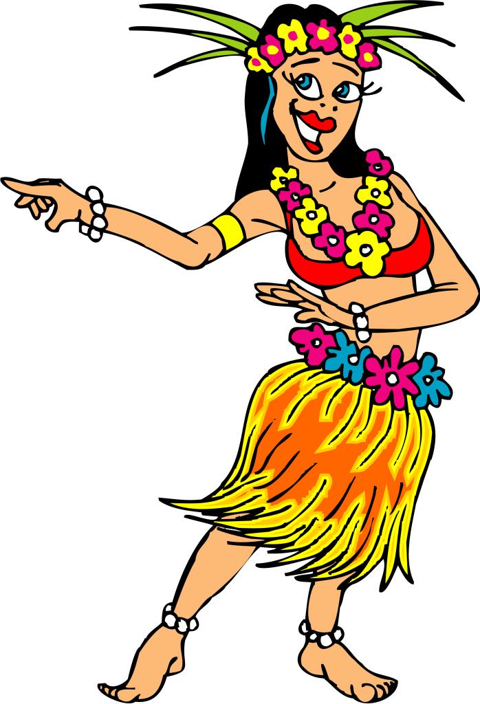 Smiling Hawaiian Hula Dancers Royalty Free Picture - Royalty-free (698x1024)