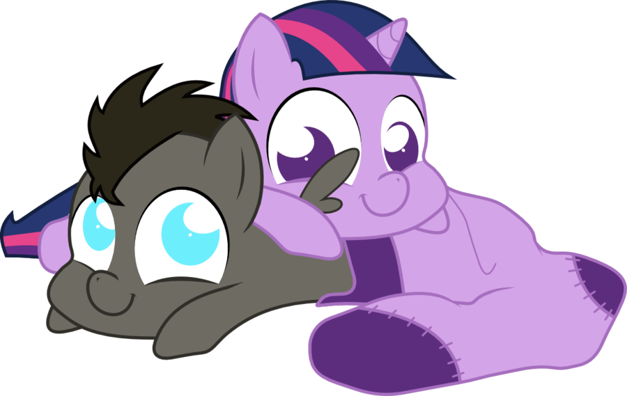 Discorded Whooves And Twilight Sparkle{sock} By Peora - Dr Whooves And Twilight Sparkle (900x569)
