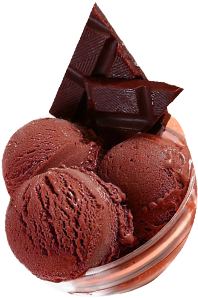 巧克力冰淇淋奶球素材 - Chocolate Ice Cream (600x600)
