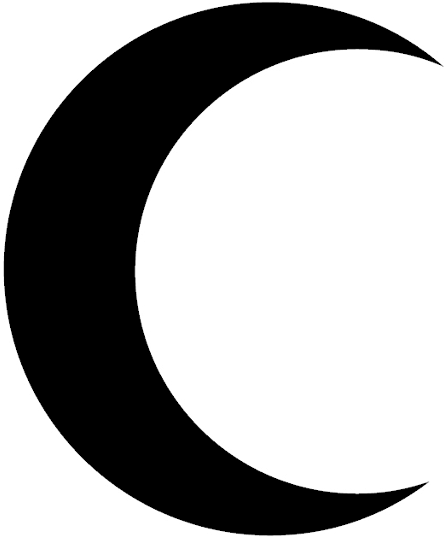 Stunning Design Moon Clipart Black And White Clipartxtras - Solid Black Crescent Moon (1024x938)