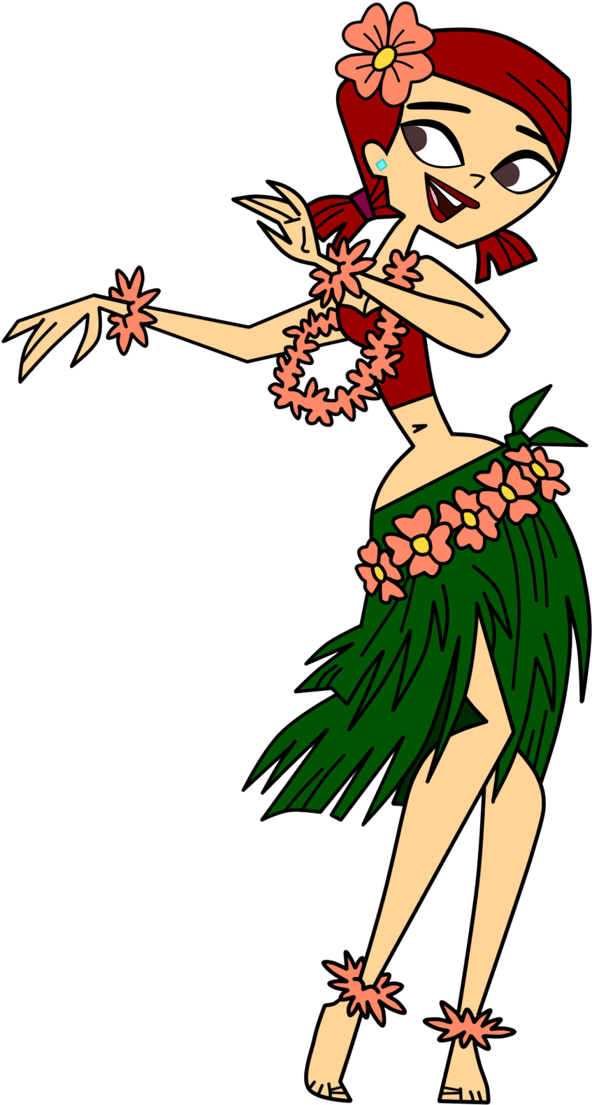 Tdri Hula Zoey By 100latino - Total Drama Zoey Png (1024x1700)